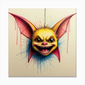 Screaming Bat Canvas Print