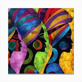 Three African Women 42 Canvas Print