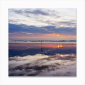 Sunset On The Beach 5 Canvas Print