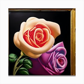 Two Roses Canvas Print