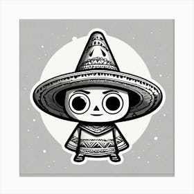 Mexican Sombrero Canvas Print