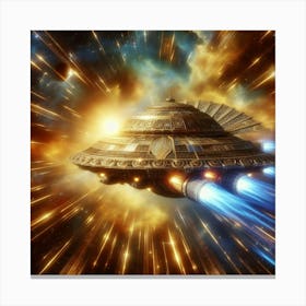 Alien Spaceship Canvas Print