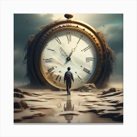 Clock Of Time Canvas Print