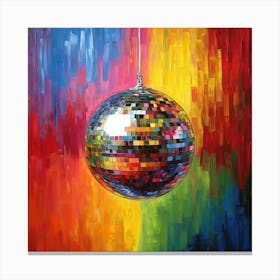 Disco Ball Canvas Print Art 8 Canvas Print