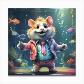 Hamster In A Suit 1 Canvas Print