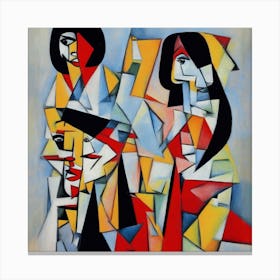 Mia Wallace Cubism Pablo Picasso Style Canvas Print