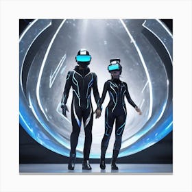 Tron Couple 1 Canvas Print