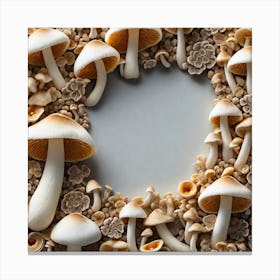 Mushroom Circle 1 Canvas Print