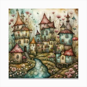 Fairytale Village 1 Canvas Print