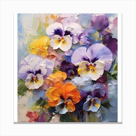 Pansies Canvas Print