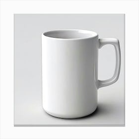 Mock Up Mug Blank Plain White Ceramic Customizable Unadorned Empty Clean Simple Minimal (4) Canvas Print