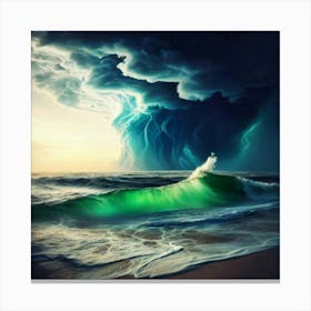 Storm Clouds Over The Ocean 1 Canvas Print