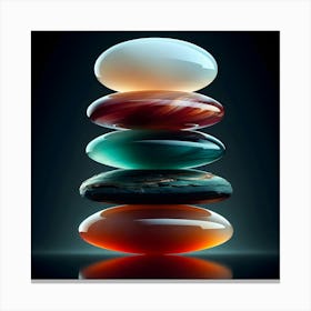 Stacked Opals Canvas Print