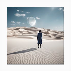 Man In The Desert 82 Canvas Print