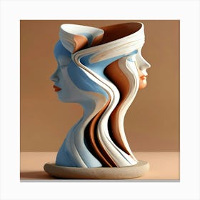 Woman'S Head Canvas Print