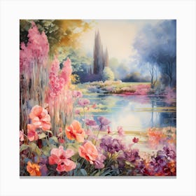 Love's Palette: Dreamy Watercolours Canvas Print