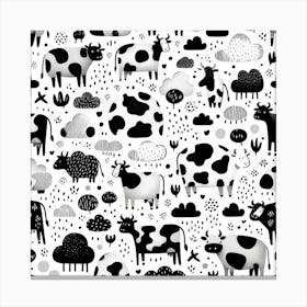 Cows In The Sky Canvas Print