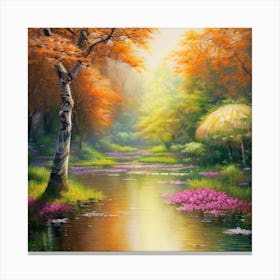 Autumn In The Forest Canvas Print