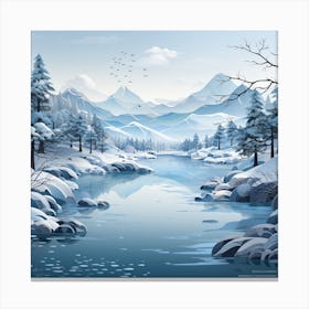 Winter Landscape 8 Canvas Print