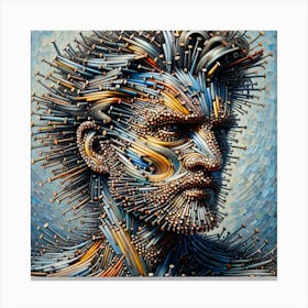 Pencil Head Canvas Print