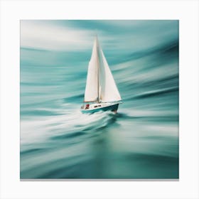 Abstract, a Sailing boat 1 Canvas Print