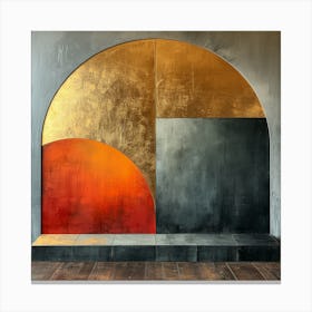  'Dusk Divided', a contemporary piece where bold geometry meets the sublime gradation of a sunset. This art captures the stark contrast between day and night through a harmonious blend of warm and cool tones.  Contemporary Geometry, Sunset Art, Bold Contrast.  #DuskDivided, #ModernArt, #GeometricSunset.  'Dusk Divided' is an art piece that doesn't just hang on the wall—it transforms the space. Ideal for the modern art enthusiast looking for a statement piece, it offers a bold visual experience that captures the transient beauty of twilight in an everlasting form. Canvas Print