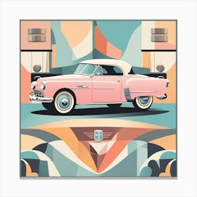 Pink Car Canvas Print