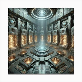 Kaiju Containment Chambers Converted Canvas Print