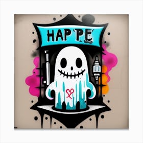 Hap Pee Canvas Print