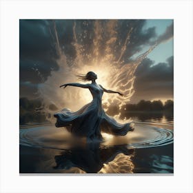 Angels In The Water Canvas Print