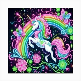 Rainbow Unicorn 2 Lienzo