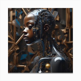 Robot Woman 56 Canvas Print