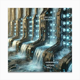 Cascade Sovereignty Defense Wall Features Canvas Print