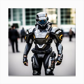 Futuristic Soldier 8 Canvas Print