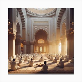 Islamic Mosqueلمشاعر الروحانية في رمضان 1 Canvas Print