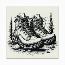 Hiking Boots 5 Canvas Print