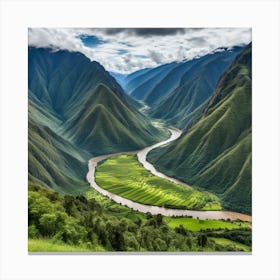 Valley Of The River Canvas Print