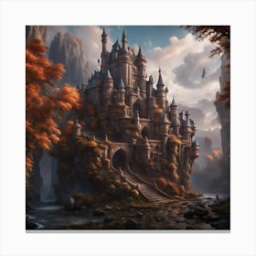 Castle In The Forest 1 Canvas Print