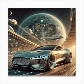 Futuristic Car 1 Canvas Print