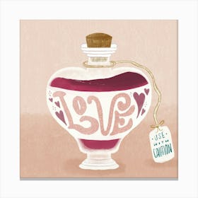 Love In A Bottle Canvas Print