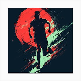 Runner In The Sun Canvas Print