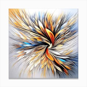 Feather Swirl Canvas Print