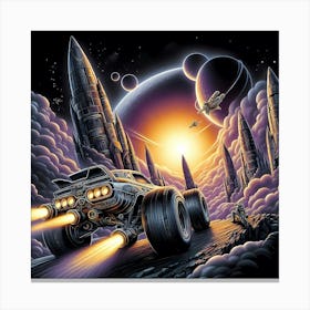 Space Battlers Canvas Print