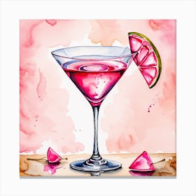 Cool grapefruit cocktail Canvas Print