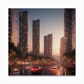 CyberCITY Canvas Print