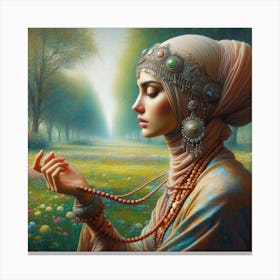 Muslim Woman Canvas Print