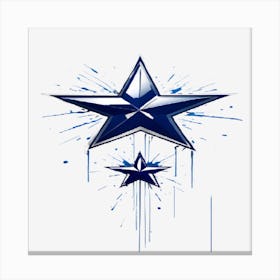 Blue Star Canvas Print