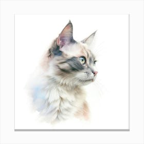 Li Hua Cat Portrait 1 Canvas Print