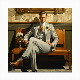 Man In A Suit 7 Canvas Print