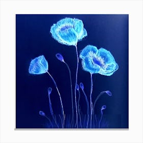 Blue Poppies Canvas Print